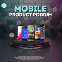 Hexagon Podium Persegi (1:1) template