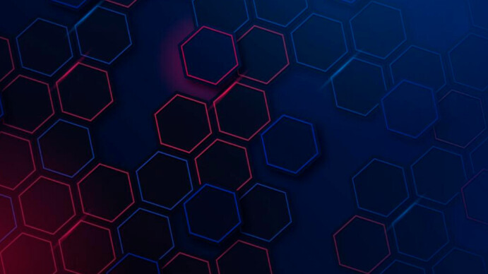 Copy of Hexagonal abstract background | PosterMyWall