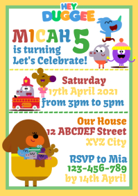 Hey Duggee Template PosterMyWall