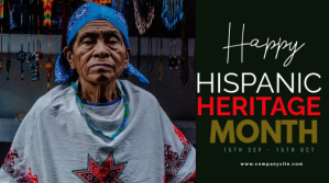 Sort Hispanic Heritage Month Digitalt display Template