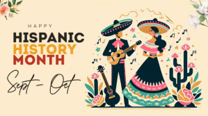 Yellow Hispanic Heritage Month Celebration Digitalt display Template