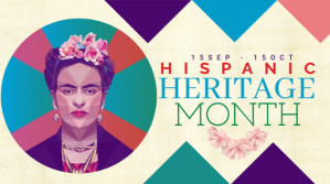 Yellow Hispanic Heritage Month Digitalt display Template