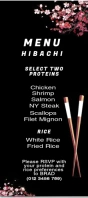 Hibachi Menu Template - Customize Event template Tarjeta de estantería