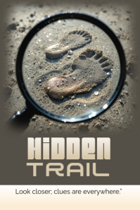 Hidden trail Poster template