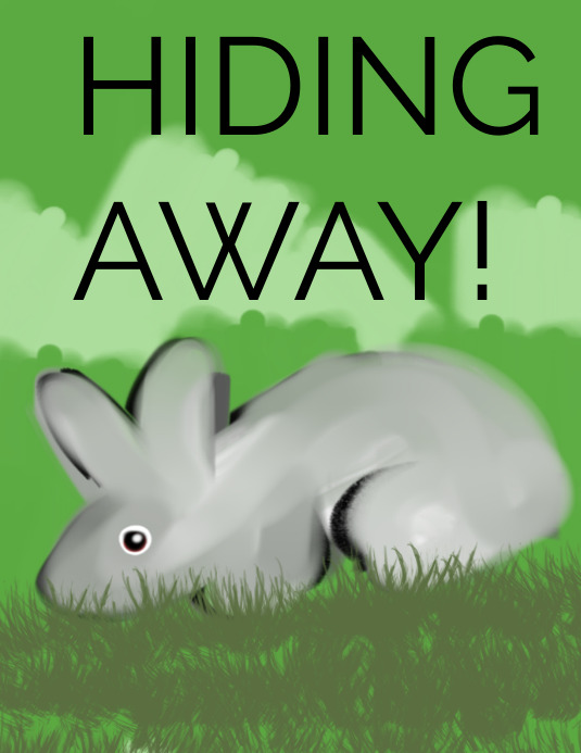 Hiding away! Flyer (US Letter) template