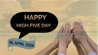 High five day digital display template