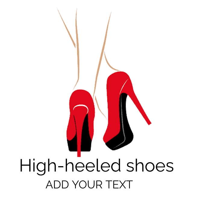 High Heel Shoe Template