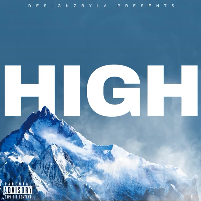Modèle HIGH mountain video album cover art | PosterMyWall