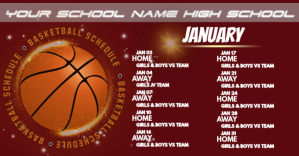 High School Basketball Schedule Изображение, которым поделились на Facebook template