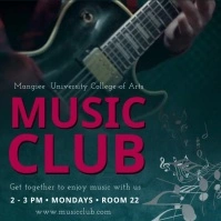 High school music club instagram video Square (1:1) template