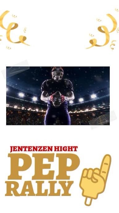 HIGH SCHOOL PEP RALLY EVENT DESIGN TEMPLATE | PosterMyWall