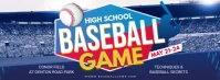 High School Playoffs Advert FB Banner Portada de Facebook template