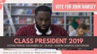 High School Presidential Election Facebook Banner template