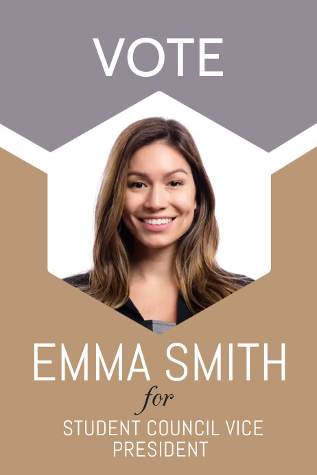 High School Student Council Election Poster Template | PosterMyWall