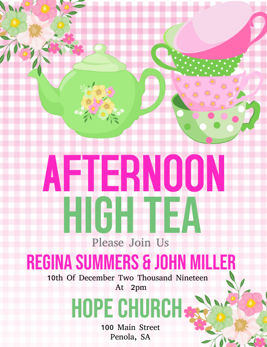 Copy of High Tea | PosterMyWall