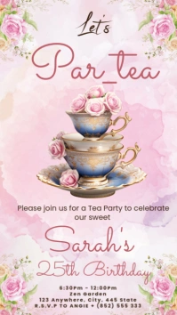 High Tea Party Instagram Story Instagram-Story template