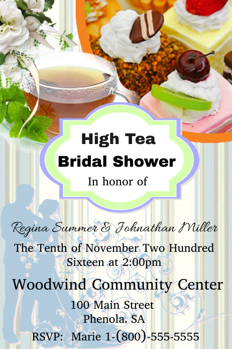 High Tea Template | PosterMyWall