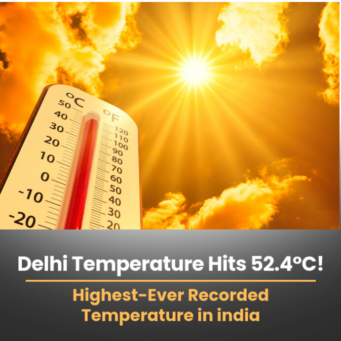 Copia de High Temperature Alert Post Template | PosterMyWall