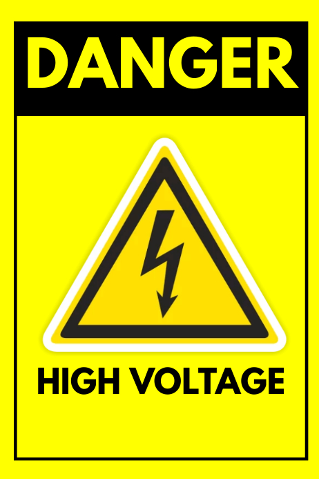 HIGH VOLTAGE Template | PosterMyWall