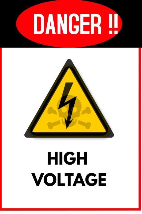 HIGH VOLTAGE Poster template