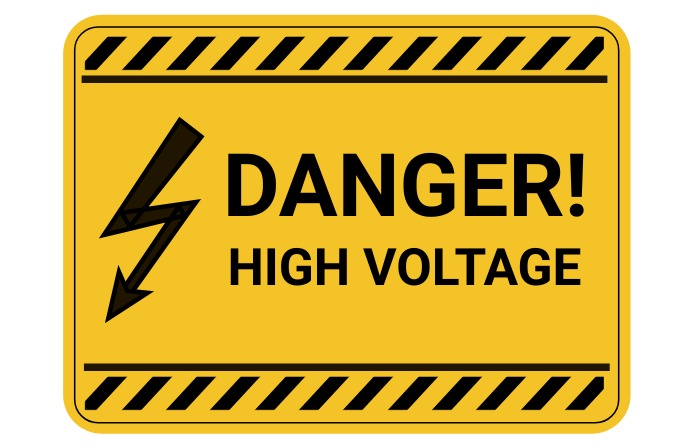 Printable High Voltage Sign