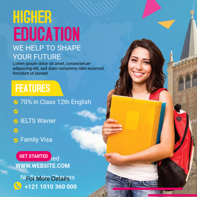 Copy of Higher Education Ad Template | PosterMyWall