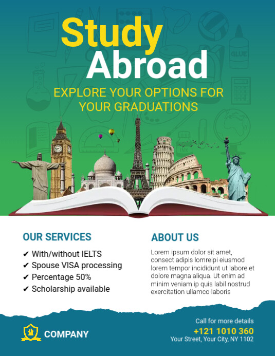 Higher Education Ad Template | PosterMyWall