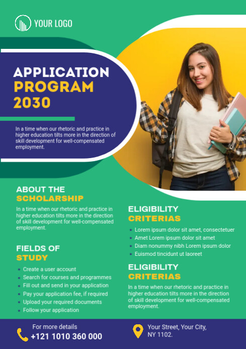 Higher Education Ad Template | PosterMyWall