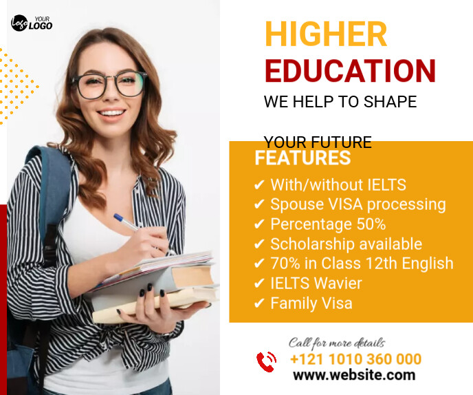 Higher Education Ad Template | PosterMyWall