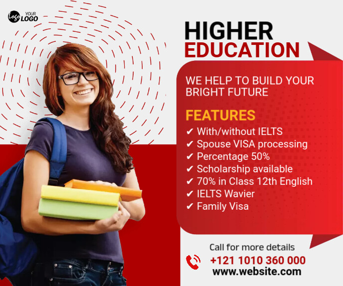 Higher Education Ad Template | PosterMyWall