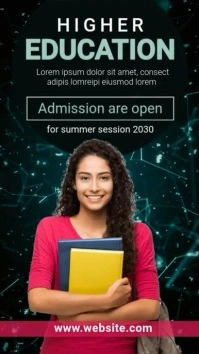 Higher Education Banner Ad Template Instagram Story