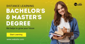 Higher Education Banner ad Template Anuncio de Facebook