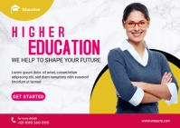 Higher Education Banner Ad Template Postcard