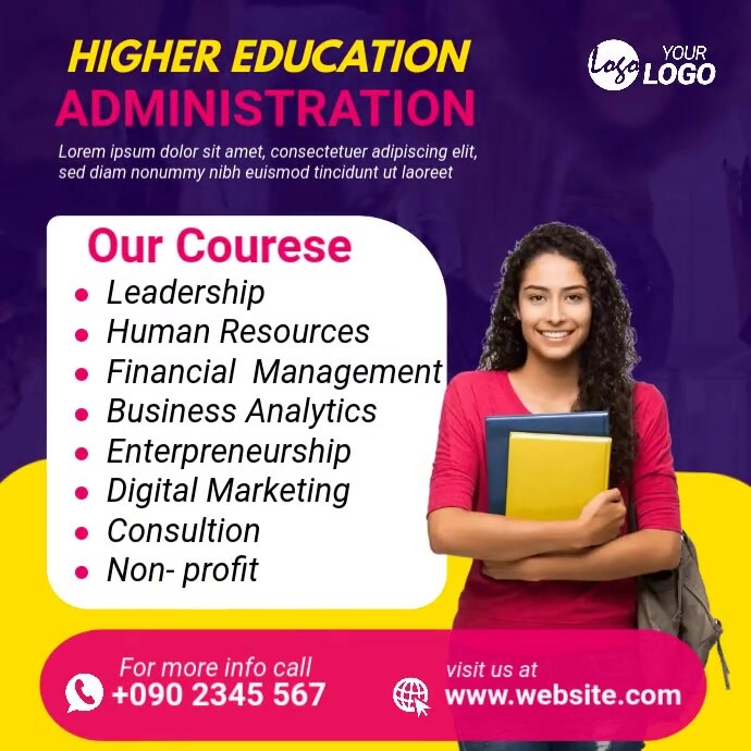 Copy of Higher Education Instagram Post | PosterMyWall