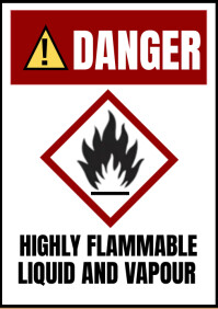 Flammable Editable Flammable material flyer Template | PosterMyWall