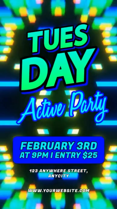 Hijau Party Event Reel Instagram Video Template | PosterMyWall