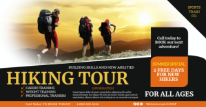 Hiking Facebook Shared Image template