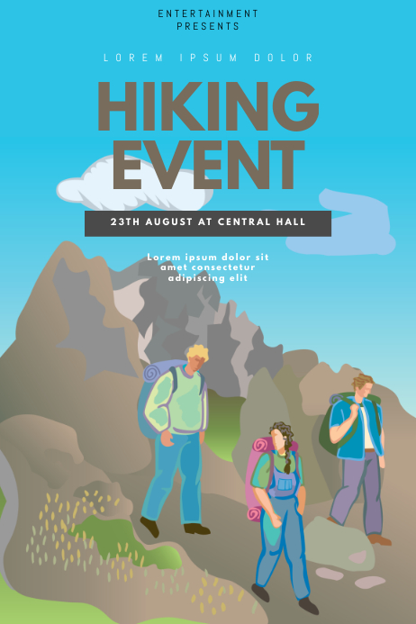 Hiking Flyer Template PosterMyWall