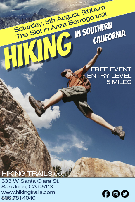 Hiking Flyer Ithempulethi Postermywall