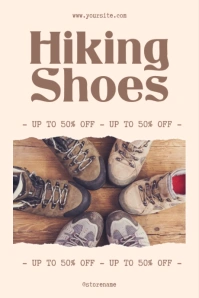 Hiking Shoes Sale - Tumblr Graphic template
