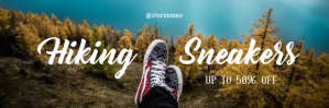 Hiking Sneakers - Email Header template