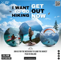 Hiking Template Poster