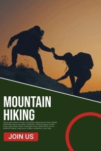 hiking10 Póster template