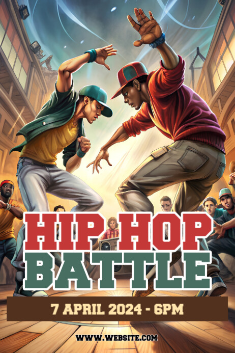 Hip Hop Battle poster Template | PosterMyWall
