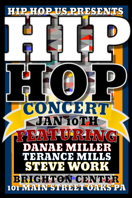 Hip Hop Concert Template PosterMyWall hip-hop-concert-template-postermywall