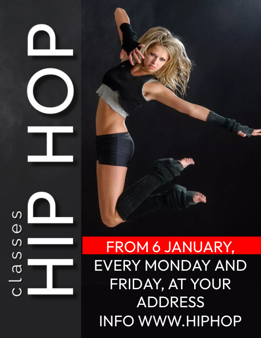 HIP HOP COURSE (1) 传单(美国信函) template