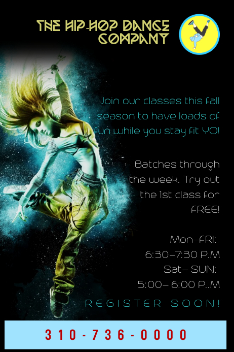 Hip Hop Dance Flyer/ Poster template | PosterMyWall