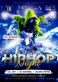 Hip Hop Flyer A3 template