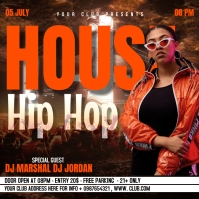 Hip hop flyer Isikwele (1:1) template