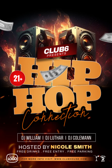 Sideshow Rapper Flyers hip hop flyer Template | PosterMyWall